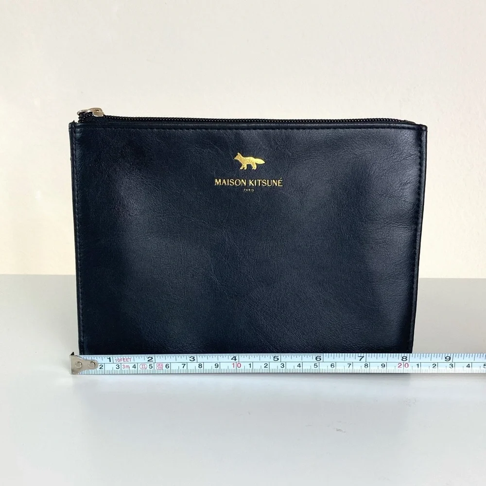 MAISON KITSUNE sleek leather